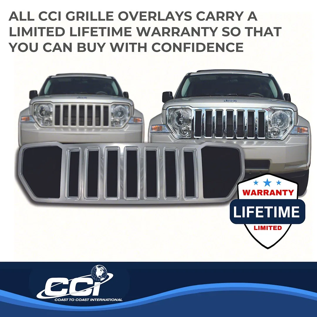 IWCGI55 – COAST2COAST Grille Insert, Overlay Horizontal Bar Style 1 Piece Chrome Plated ABS Plastic - view 3